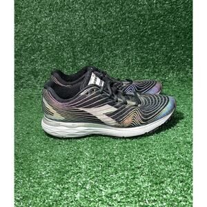 Diadora Mythos Blushield Hip Women Size 7 Black/White 3M Reflective Running Shoe